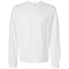 Bella + Canvas Men's White 7.5 oz Heavyweight Long Sleeve Tee