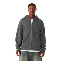 Bella + Canvas Unisex Asphalt 10 oz Full-Zip Hoodie Sweatshirt