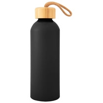 Hit Black 25 Oz. Blaire Recycled Aluminum Bottle With Bamboo Lid