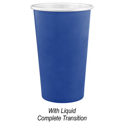 HIT Light Blue/Blue 15 Oz. Color Changing Recycled Aluminum Cup