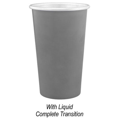 HIT Light Grey/Grey 15 Oz. Color Changing Recycled Aluminum Cup