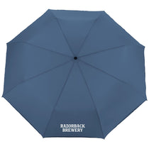 Leed's Navy 48'' RPET Umbrella w/ Reflective Trim