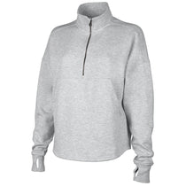 Charles River Women's Heather Grey Willow Half Zip Sweatshirt