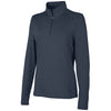 Charles River Women's Navy Heather Vista Tri-Blend Quarter Zip