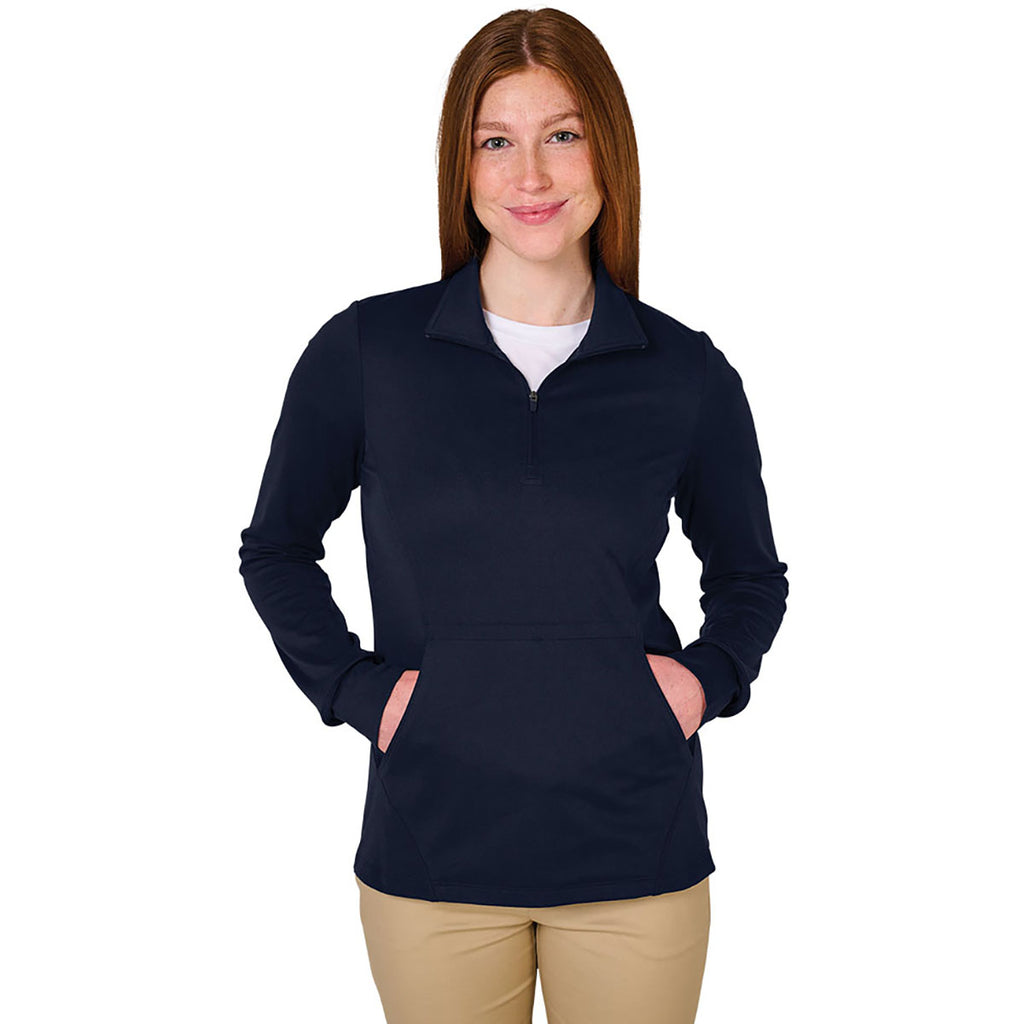 Charles River Women's Navy Nu Fitness Quarter Zip