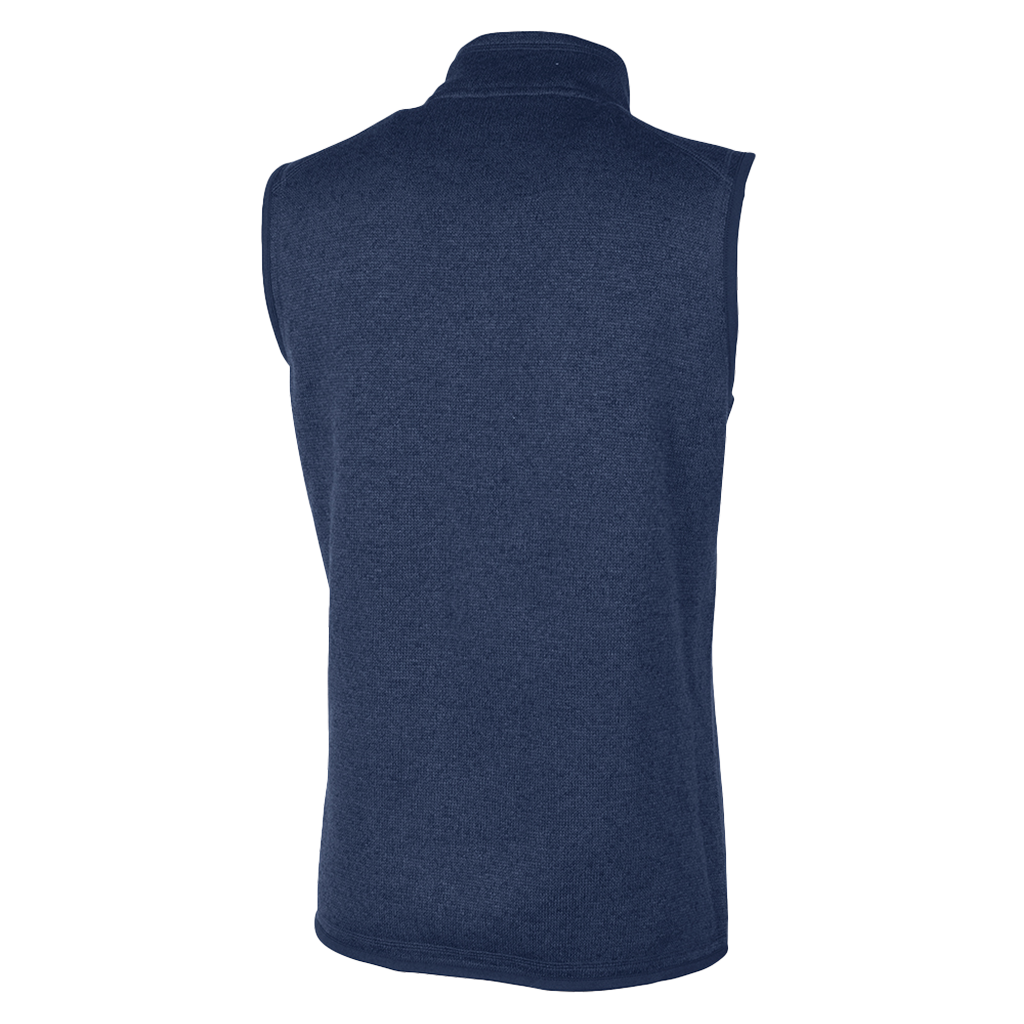 Charles River Women's Navy Heather Pacific Heathered Fleece Vest