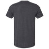 Tultex Unisex Heather Dark Grey Combed CVC T-Shirt