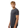 Tultex Unisex Heather Dark Grey Combed CVC T-Shirt
