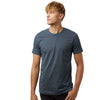Tultex Unisex Heather Navy Blue Combed CVC T-Shirt
