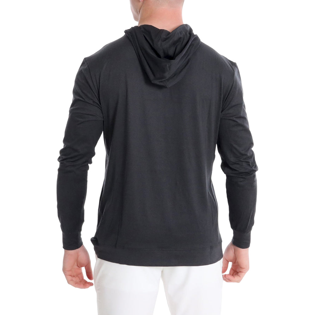 AndersonOrd Men's Black Heather Blacks Beach Hoodie