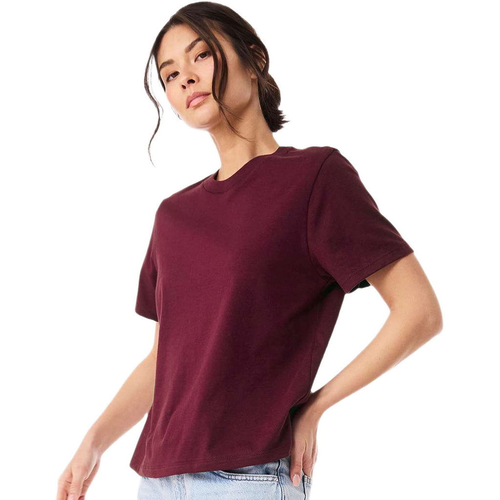 Bella + Canvas Women's Maroon 6 oz Heavyweight Tee