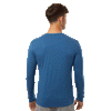 Next Level Unisex Heather Cool Blue CVC Long Sleeve Tee