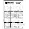 Triumph Calendars Black & White Black & White Time Management Span-A-Year Laminated