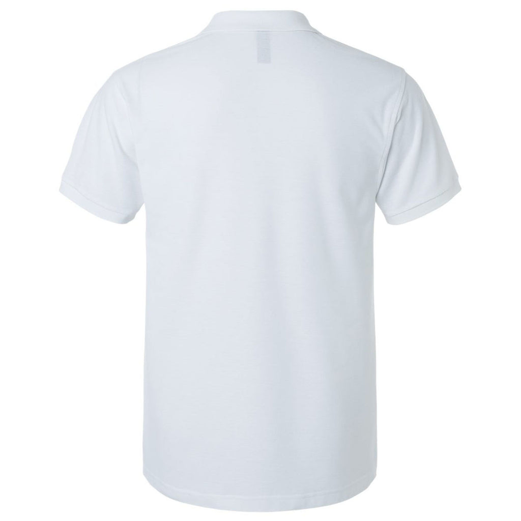 AllPro Men's White Pique Polo