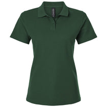 AllPro Women's Forest Green Pique Polo