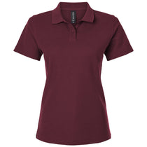 AllPro Women's Maroon Pique Polo
