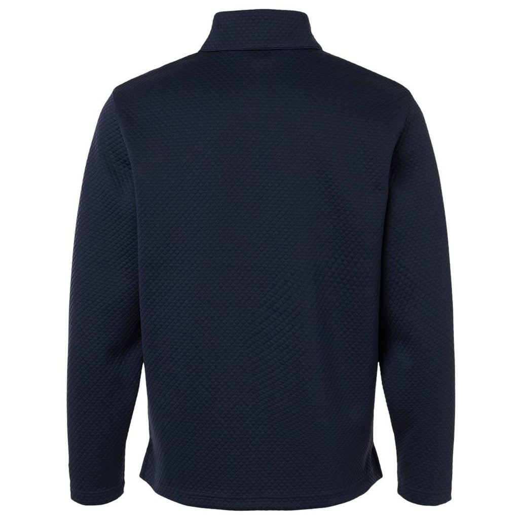Puma Golf Men's Deep Navy Pebble Quarter-Zip Pullover