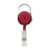 BIC Translucent Red Carabiner Badge Holder