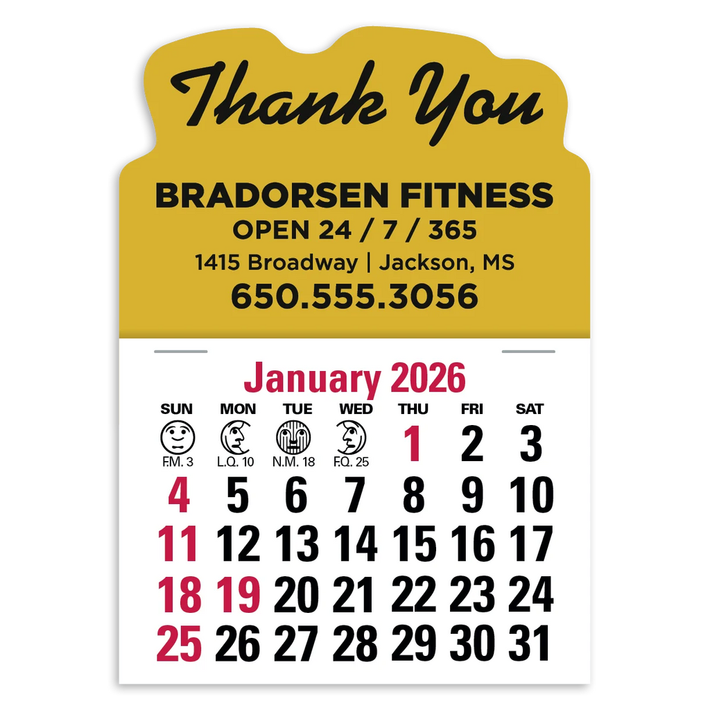 Triumph Calendars Brown Vinyl Press-N-Stick Standard Calendar