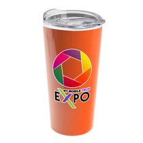 Garyline Orange Roadmaster Travel Tumbler with Clear Slider Lid - 18 oz.