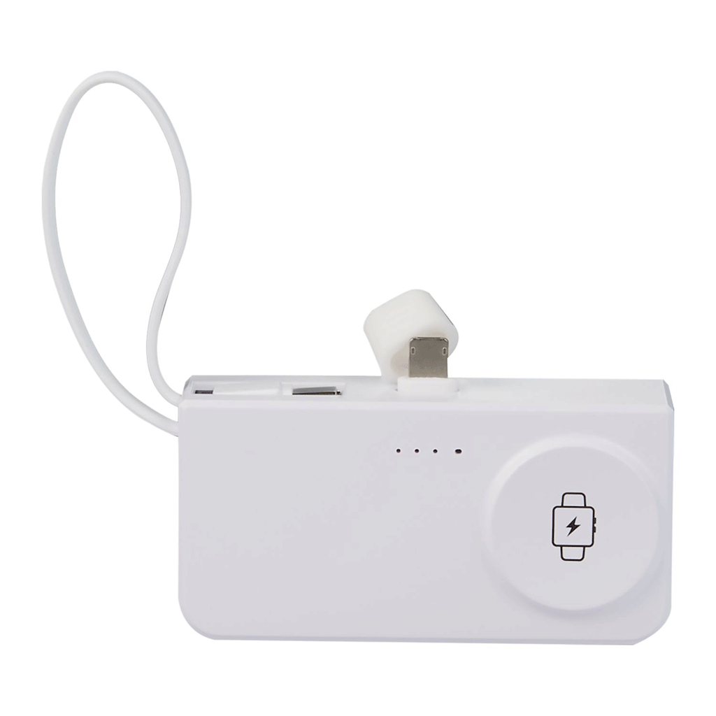 Leed's White Hue Plus 5000 mAh Power Bank with Watch Charger