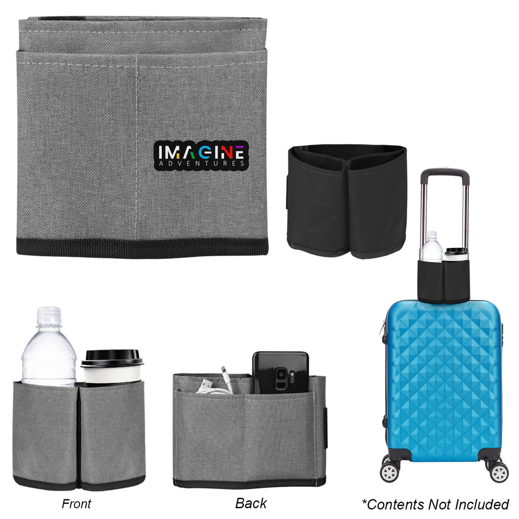 Hit Grey Travel Luggage Beverage Caddy