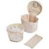Wellable Natural Recycled Round Travel Case