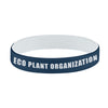 Hit Navy/White Colored Letter Silicone Bracelet