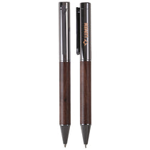 Hub Pens Gunmetal Luxwood Ballpoint