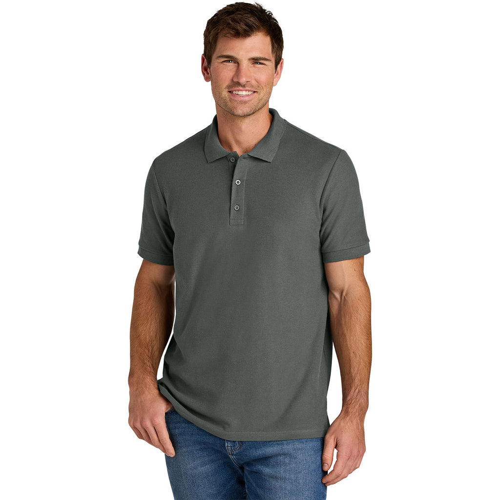 Gildan Men's Charcoal Hammer Pique Polo