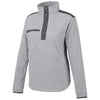 Dri Duck Women's Platinum/Charcoal Sierra Melange Heather Fleece