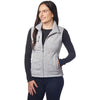 Landway Women's Heather Athletic Grey Ashton Vest Sweater-Knit Fleece