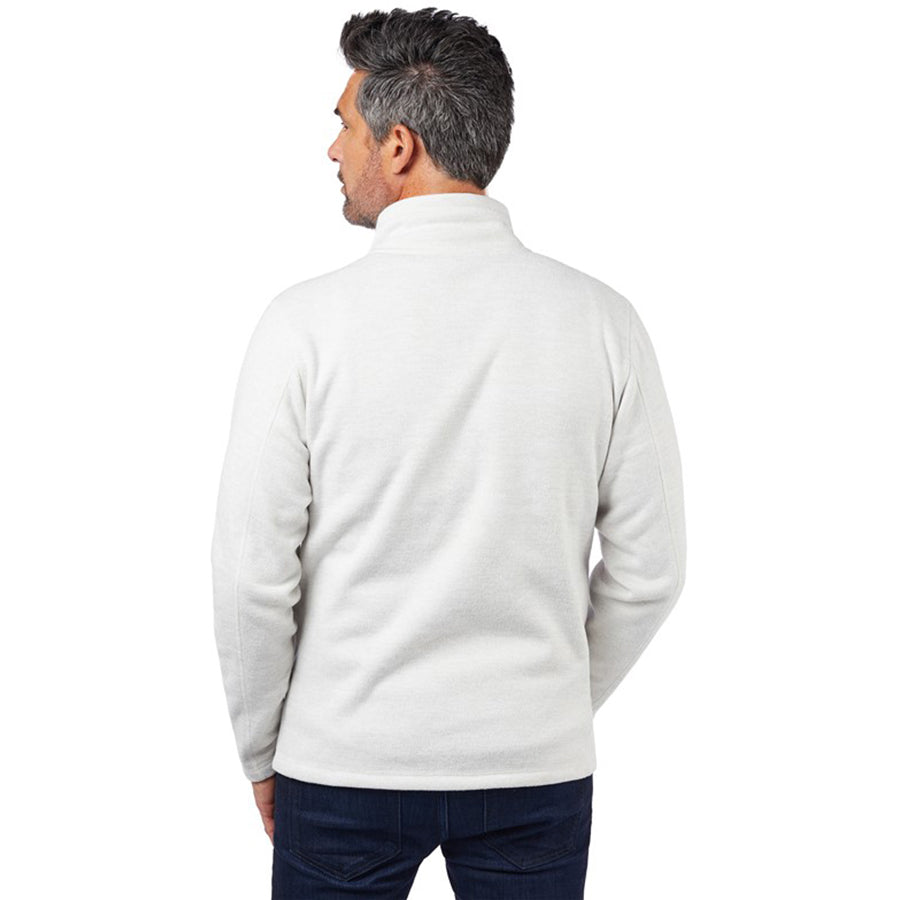 Landway Men's Seashell Arroyo Textured Quarter-Zip Sweater Fleece