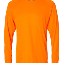 Paragon Neon Orange Unisex Long Islander Performance Long Sleeve T-Shirt