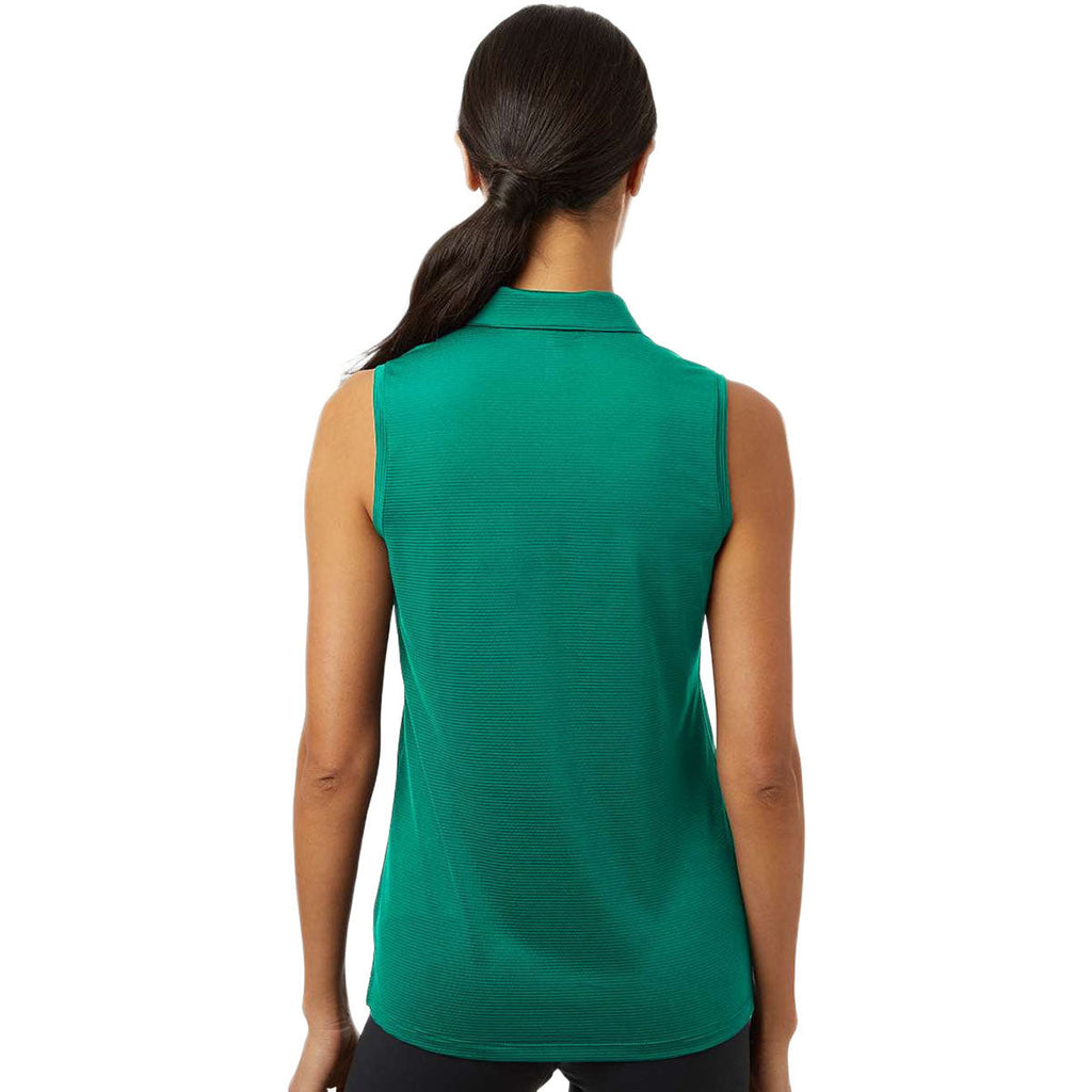 Adidas Women's Pure Teal Ottoman Sleeveless Polo