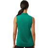 Adidas Women's Pure Teal Ottoman Sleeveless Polo