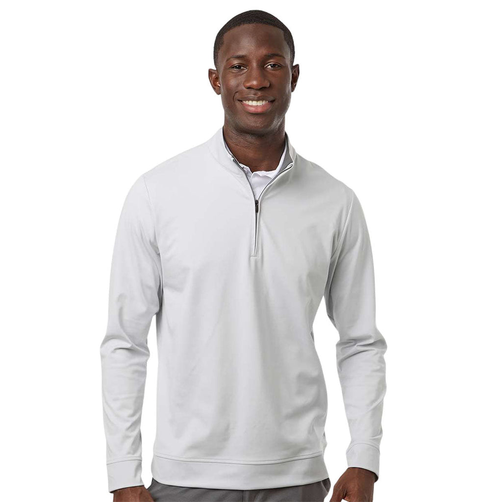 Adidas Men's Clear Grey Ultimate365 Classic Quarter-Zip Pullover