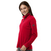 Adidas Women's Power Red Lightweight Quarter-Zip Pullover