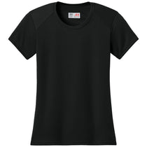 A4 Women's Black Cooling Performance Short Sleeve Tee