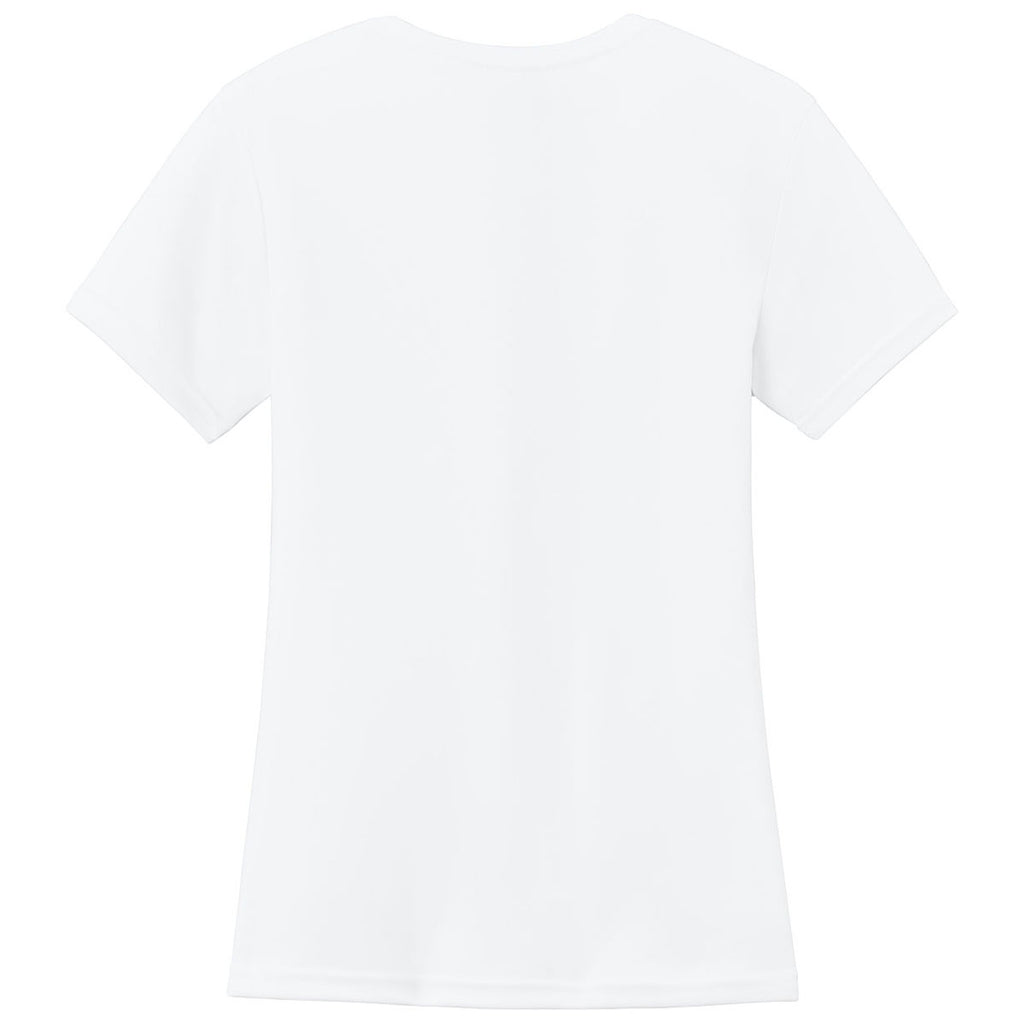 A4 Women's White Cooling Performance Short Sleeve Tee