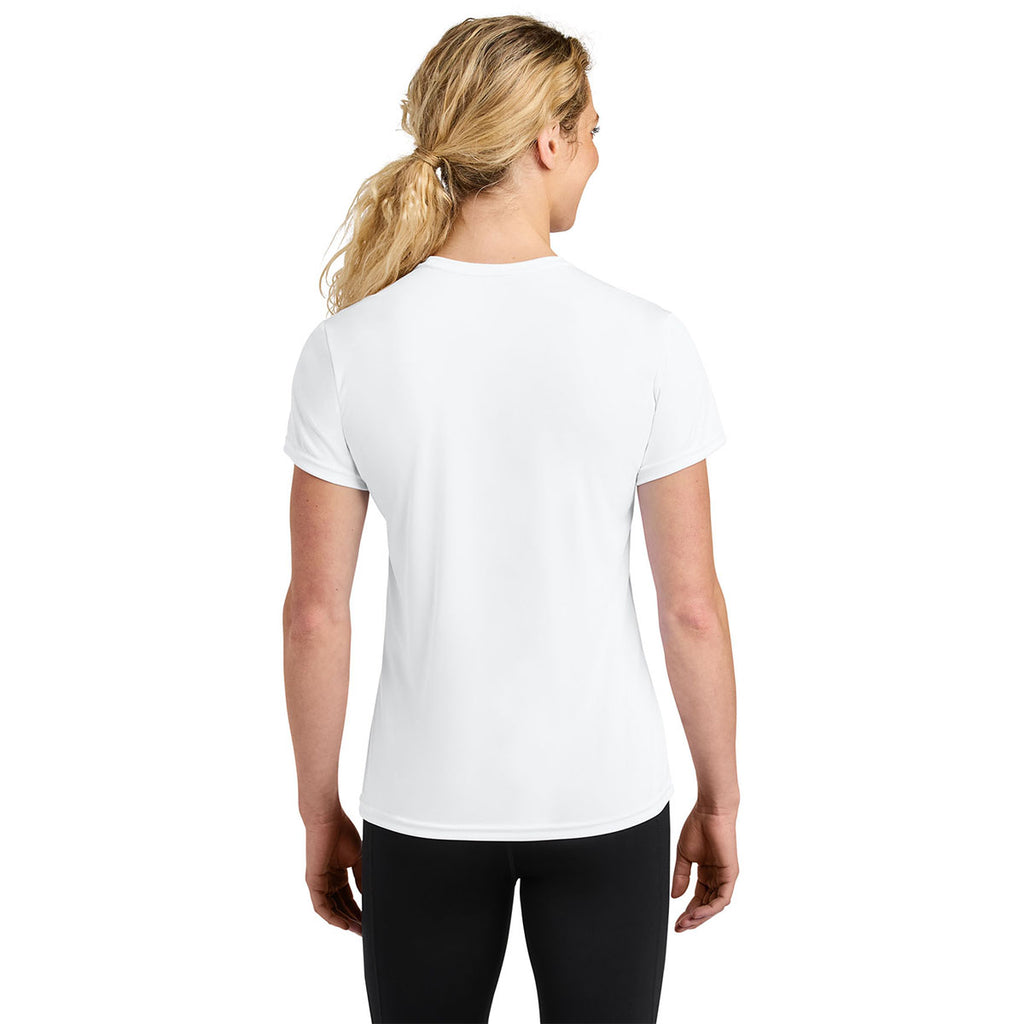 A4 Women's White Cooling Performance Short Sleeve Tee