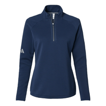 Adidas Women's Collegiate Navy Spacer Quarter-Zip Pullover