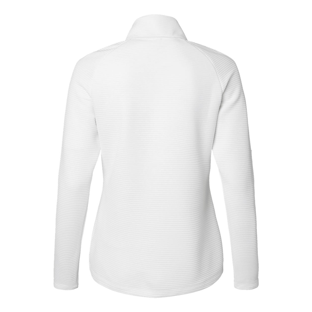 Adidas Women's Core White Spacer Quarter-Zip Pullover