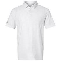 Adidas Men's White Printed Blend Polo