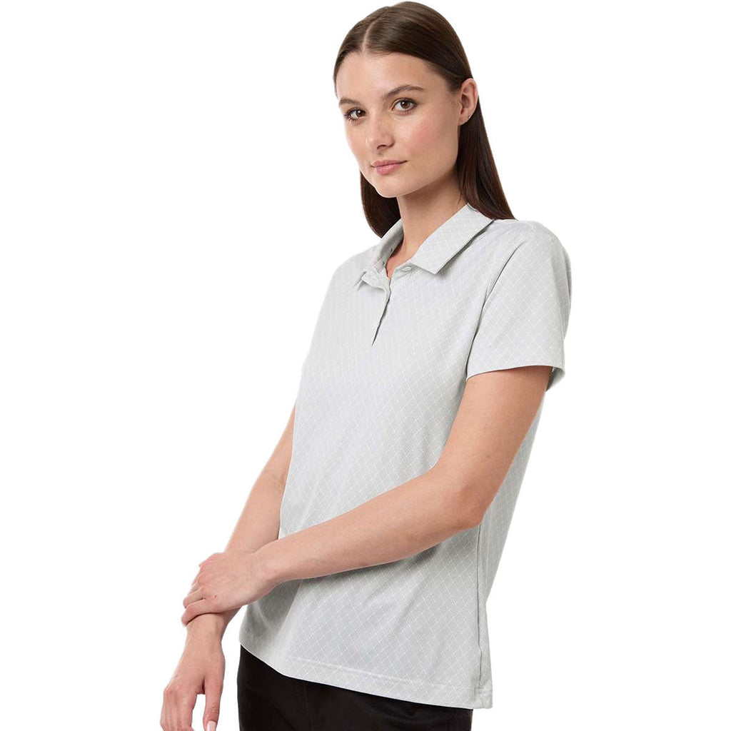 Adidas Women's White 4-Way Stretch Printed Polo