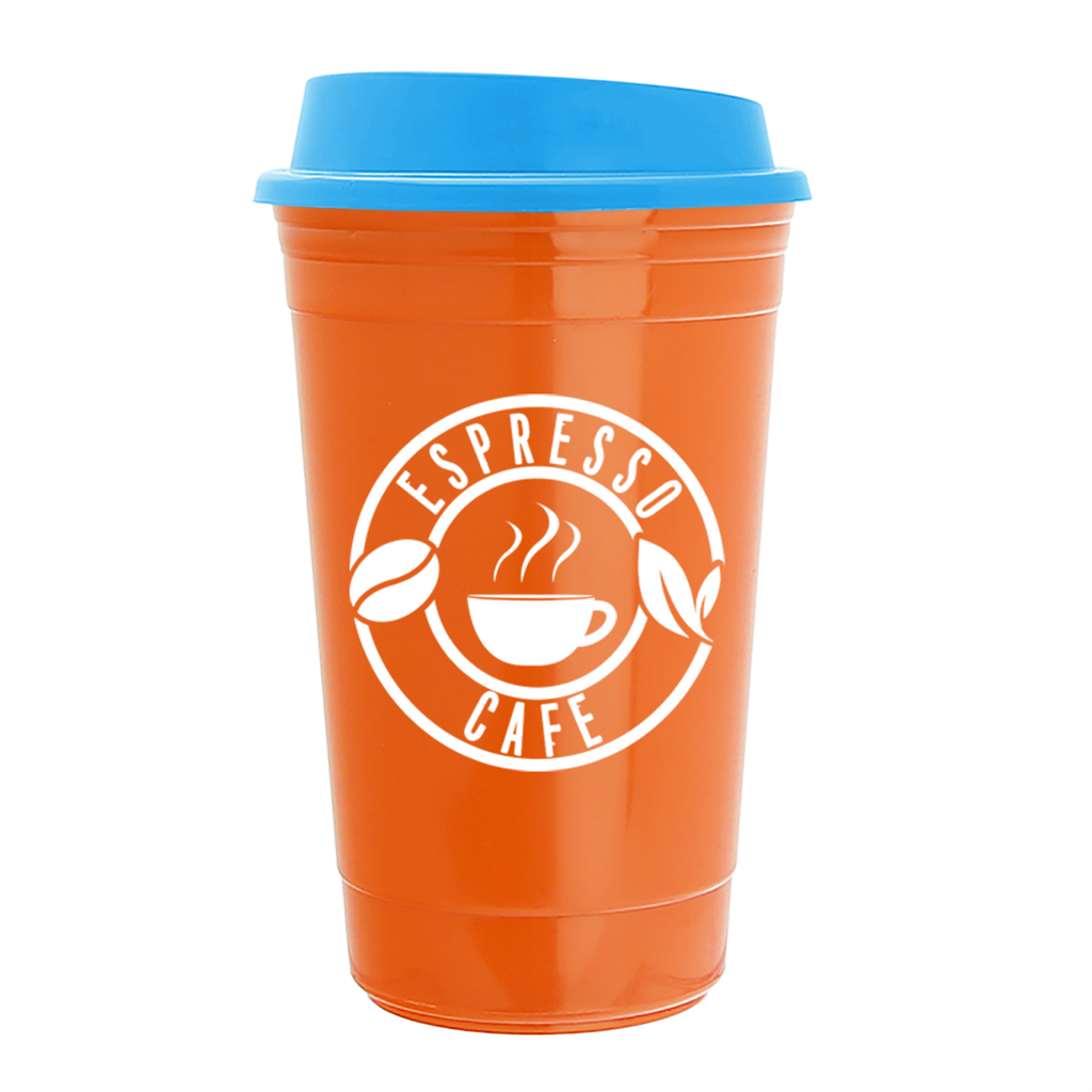 Garyline Orange Traveler Insulated Cup - 16 oz.
