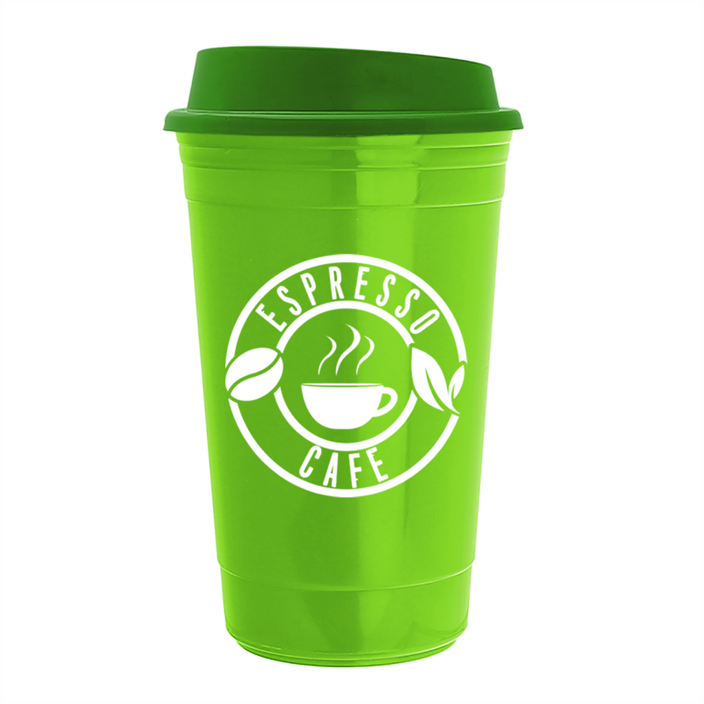 Garyline Lime Green Traveler Insulated Cup - 16 oz.