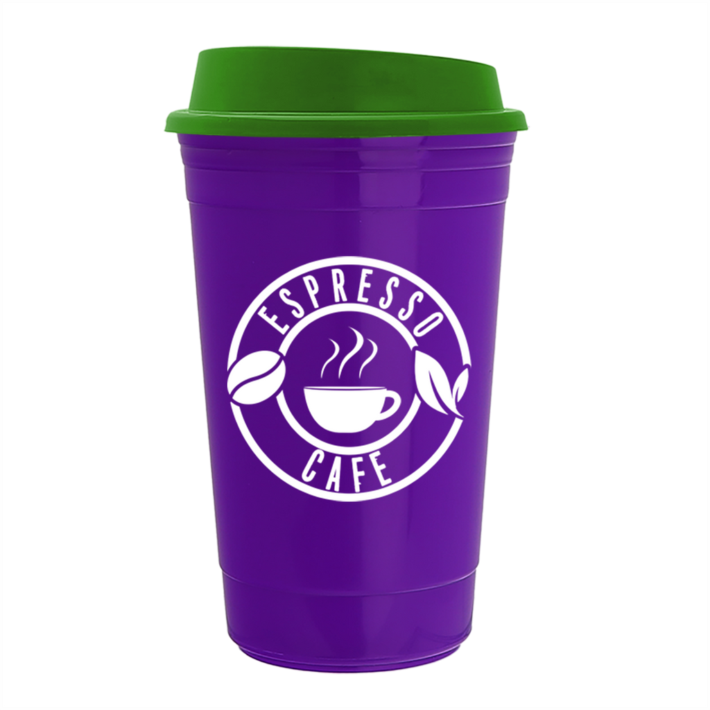 Garyline Violet Traveler Insulated Cup - 16 oz.