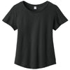 Allmade Women's Deep Black Relaxed Tri-Blend Scoop Neck Tee