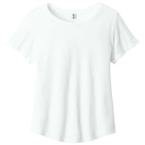 Allmade Women's Fairly White Relaxed Tri-Blend Scoop Neck Tee